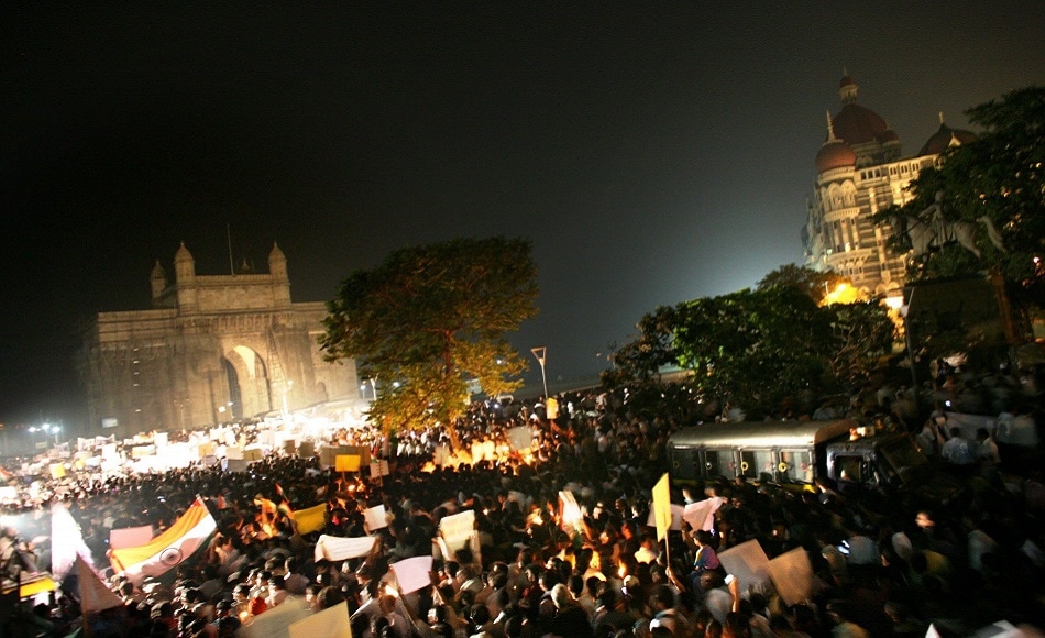 Thousands of Mumbaikars took to the streets to take part in candlelight marches in the weeks that followed. Getty Images Thousands of Mumbaikars took to the streets to take part in candlelight marches in the weeks that followed. Getty Images